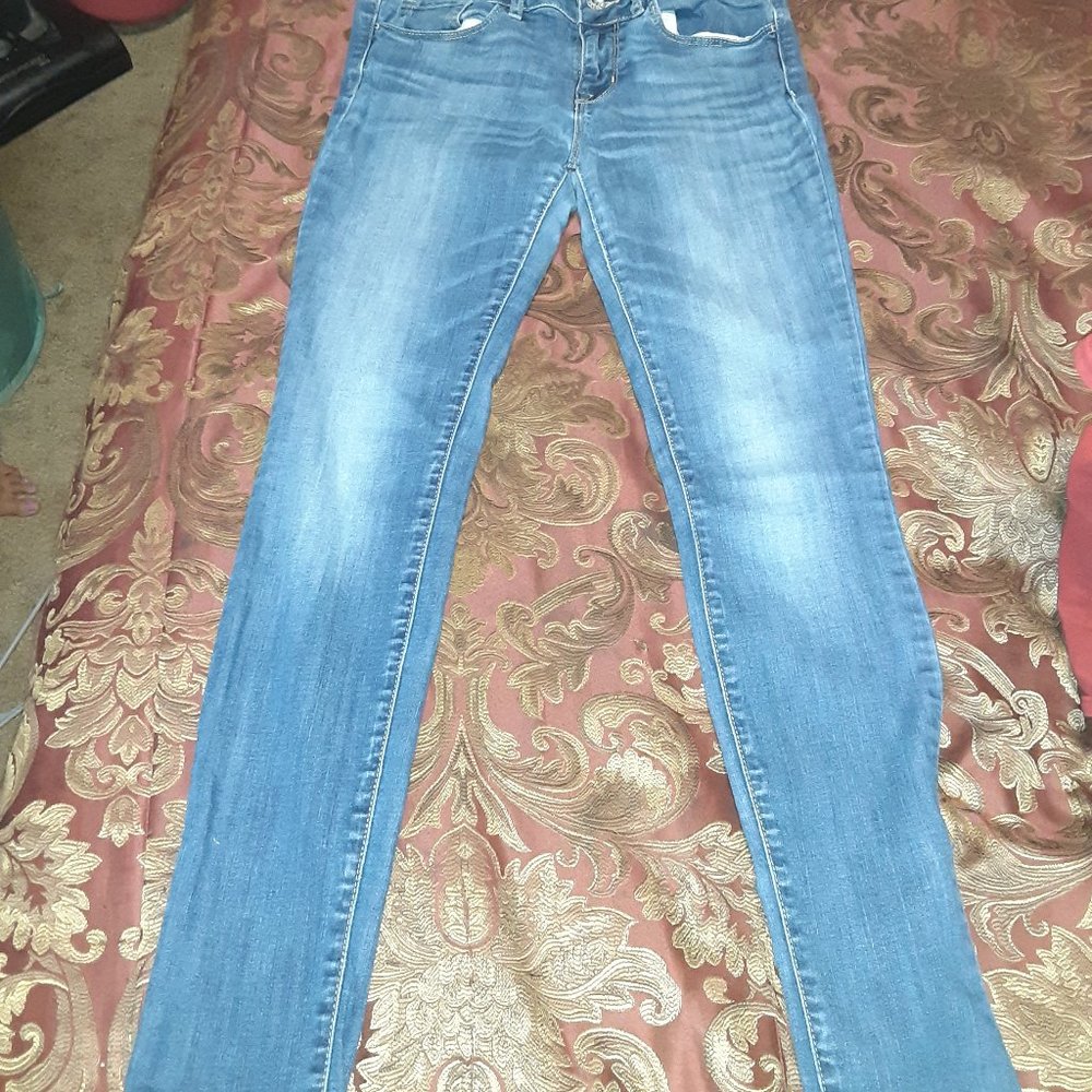 blue, skinny, jeans